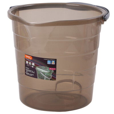 

Long Lida LONGSTAR luxury no cover bucket large capacity 16L thick plastic bag bucket barrels -1296 brown large