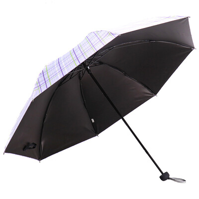 

Paradise Umbrella Vinyl Fine Three-fold Umbrella Sun Umbrella Blue 33346E