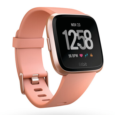 

Fitbit Versa Sport smart watch NFC fitness waterproof Bluetooth phone auto recognition SMS reminder rose gold
