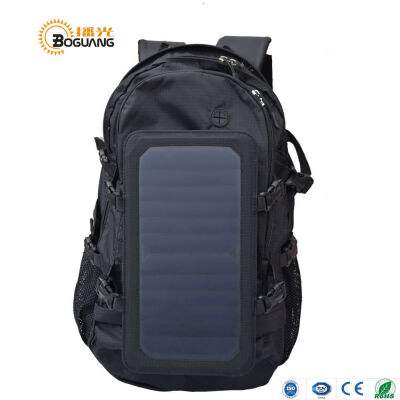 

Boguang 5V 65W Sunpower Solar panel with USB Charger Multipurpose waterproof nylon black backpack for outdoors hiking climbing