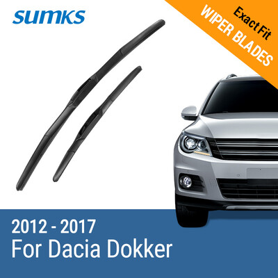 

SUMKS Wiper Blades for Dacia Dokker 22"&16" Fit Hook Arms 2012 2013 2014 2015 2016 2017