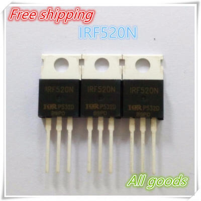 

10PCS IRF520 IRF520N TO-220 N-Channel IR Power MOSFET