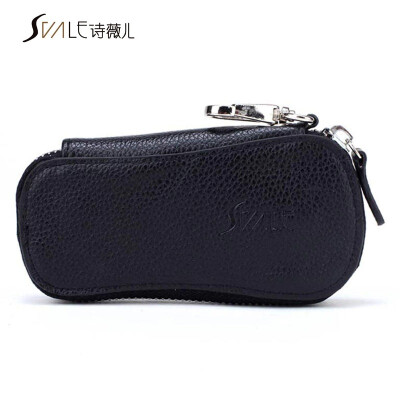 

Shi Wei children (Svale) poetry Wei children neutral shoes type leather key bag 14-31432B black