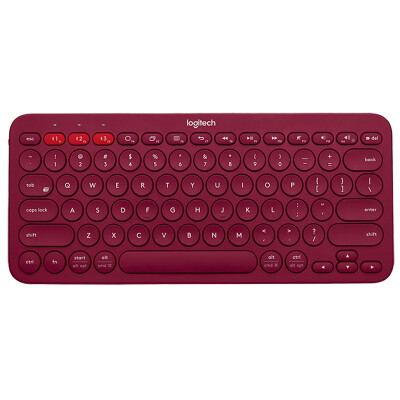 

Logitech K380 Wireless Bluetooth Computer Keyboard Marsala Red