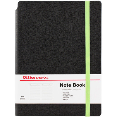 

Office Depot OD2032G Серия лент Блокнот / Блокнот / Дневник Черная кожа + Зеленая ленточная лента 32K