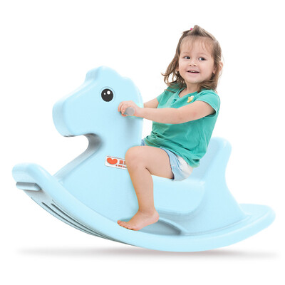 

Australia music children rocking horse plastic baby small wooden horse rocking horse large thickening 1-2 years old gift baby toy AL-H170903