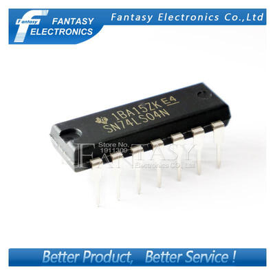 

100PCS SN74LS04N DIP14 SN74LS04 DIP 74LS04N 74LS04 new and original IC free shipping