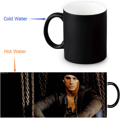

Channing Tatum 350ml12oz Heat Reveal Mug Color Change Coffee Cup Sensitive Morphing Mugs Magic Mug Milk Tea Cups