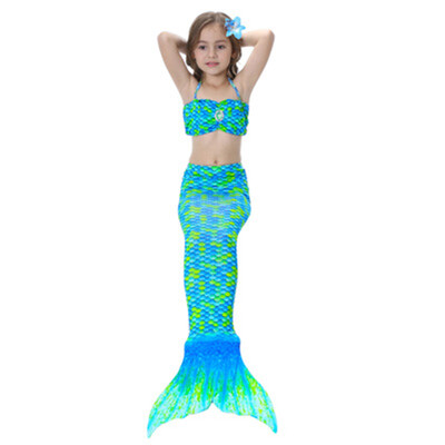 

Children Little Mermaid Tail Costume Ariel Bikini Summer Swimsuit Evening Dress child girl bikini Bathing Suit Beach Swim Wear