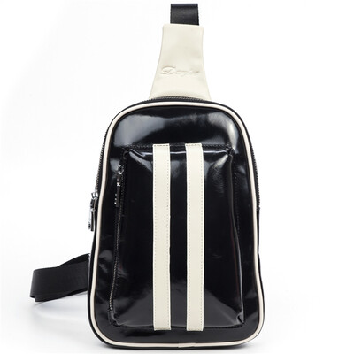 

DANJUE Genuine Leather Men chest bag Pack Waterproof Chest pack bags male Casual small back pack Messenger Shoulder Bag daypack