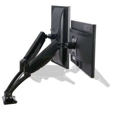 

Loctek Heavier Loading 88-22lb Monitor Mount Gas Spring Dual Arm Desk Top Mount Fits 10"-27" Monitors D5DH