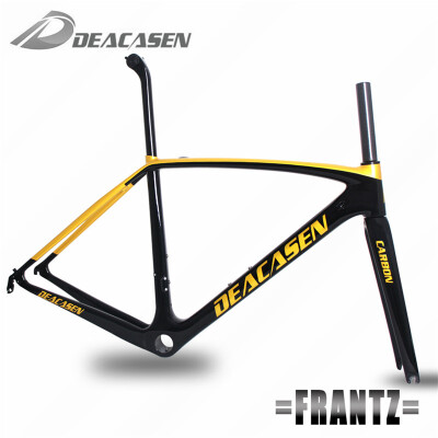 

2018 Deacasen Hot Sale T1000 Di2 Carbon Road Frame Cycling Bicycle Racing Frameset Frame ForkSeatpostHeadsetClamp Carbon Fiber