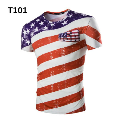 

New Mens World Cup Soccer Print T-shirt Short Sleeve Casual Sweatshirt Football Memorial T-shirt Sports Fitness Exercise