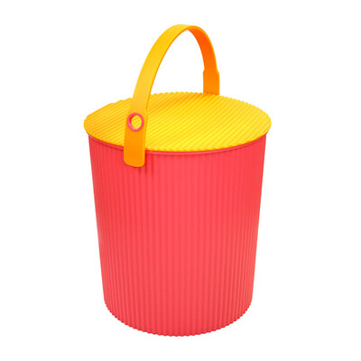 

Leifomoi Japan imported Omnioutil colorful bucket multi-function storage bucket storage stool storage bench outdoor stool red 20L