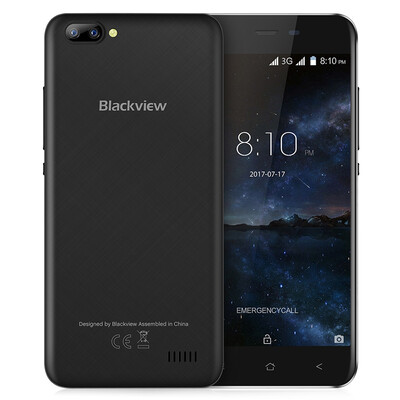 

Blackview A7 3G смартфон Android 7,0 5,0 дюйма IPS экран 1.3 ГГц четырехъядерный процессор 1gb RAM 8gb ROM 0.3 MP + 5.0 MP двойная