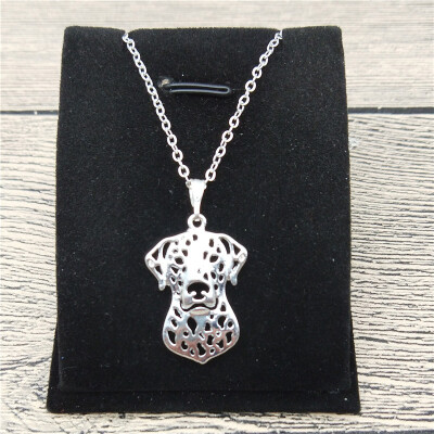 

New Dalmatian Necklace Trendy Style Dalmatian Pendant Necklace Women Fashion Pet Dog Jewellery