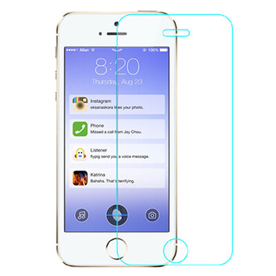 

Buself Tempered Glass Premium Ultra HD Clear9H Hard25D CurvedAnti-Scratch Screen Protector Guard for iPhone 5 5s