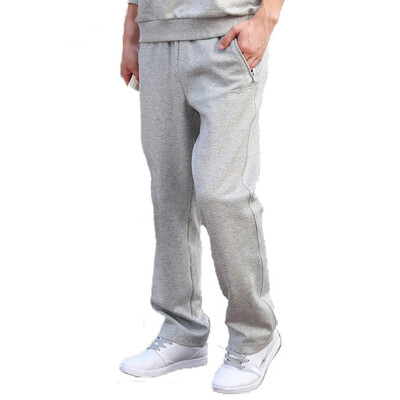 

Hong Erkeke ERKE straight basketball fashion spring summer male knitted trousers 11214157010 light gray 2XL