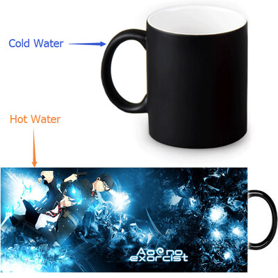 

Ao no Exorcist 350ml/12oz Heat Reveal Mug Color Change Coffee Cup Sensitive Morphing Mugs Magic Mug Milk Tea Cups