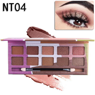 

Eyeshadow Pallete Professional 10Colors Make up Palette Matte Shimmer Glitter Pigmented Eye Shadow Powder