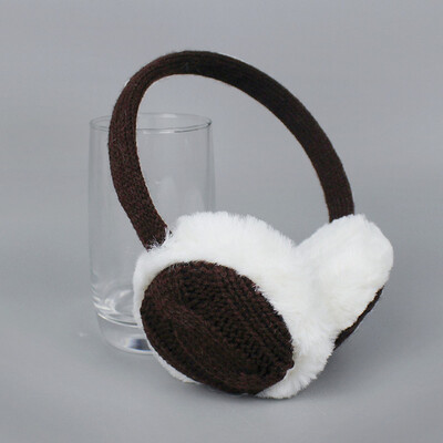 

Fashion Winter Earmuffs Womens Warm Unisex Ear Cover Knitted Plush Earwarmers Girl Winter Warm Earmuffs Faux fur ear muffs