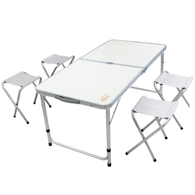 

Easy Tour Easy Tour Portable Folding Table&Chair Set Picnic Outdoor BBQ Table&Chair Set Beach Leisure 12 Meters Long Table Self-driving Tour One Table Four Stools