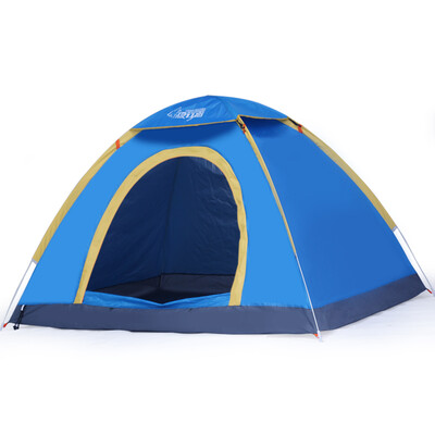 

Wolf Walker Quick Open Automatic Tent Outdoor Double Family Set Sunscreen Double Camping Camping Blue