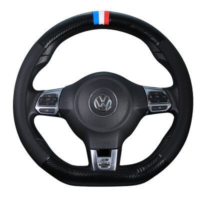 

Antarctic Nanjiren car steering wheel cover car handle leather set four seasons universal sports D-shaped fashion black