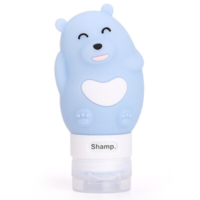 

Xin Yan travel silicone bottle bottling cartoon wash cosmetics shampoo shower gel portable free shipping bottle pink little devil 60ml