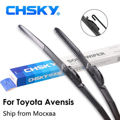 

CHSKY Автомобильный стеклоочиститель для Toyota Avensis T250 Mk1 Mk2 Mk3 с 1998 по 2016 год Fit Hook & Push Button Arms Стеклоочистители