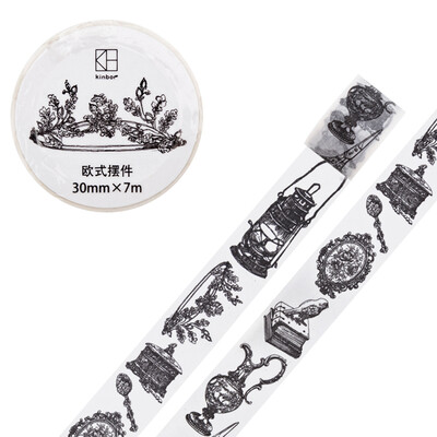 

Kinbor hand book&paper tape 30mm7m hand book sticker antique color tape retro object DTB64269