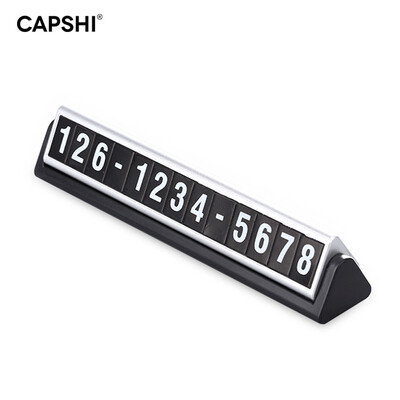 

Capshi car temporary stop sign luminous number plate phone number card grey