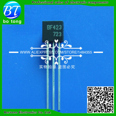 

100Pcs/Lot Triode BF423 F423 TO-92 250V/0.1A NPN transistor Free shipping