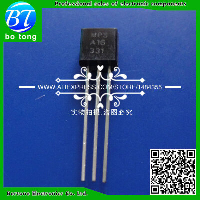 

Free shipping 100PCS MPSA16 A16 TO-92 NPN Transistor