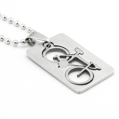 

Hpolw Fashion Jewelry Quadrate Bicycle Pendant - With 23 Inch Chain