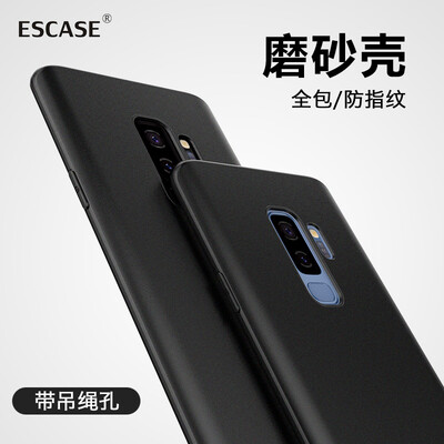 

ESCASE Samsung GALAXY S9plus Мобильная оболочка Samsung GALAXY S9plus Чехлы для мобильных телефонов Обложка All-inclusive / Scrub Мягкая оболочка (с отверстием для шнурка) Элегантный черный
