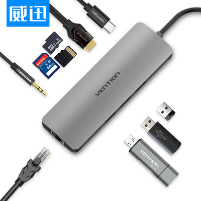 

VENTION Type-C to HDMI Converter USB-C Docking Adapter Adapter Data Cable AppleType-C Notebook 01 Meter Gray CGNHA