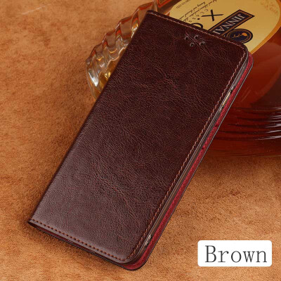 

Genuine Leather flip Case For Samsung S6 S7 S8 Plus Note 8 Oil wax Leather Suture Phone Cover