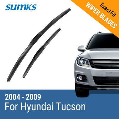 

SUMKS Wiper Blades for Hyundai Tucson 24"&16" Fit Hook Arms 2004 2005 2006 2007 2008 2009
