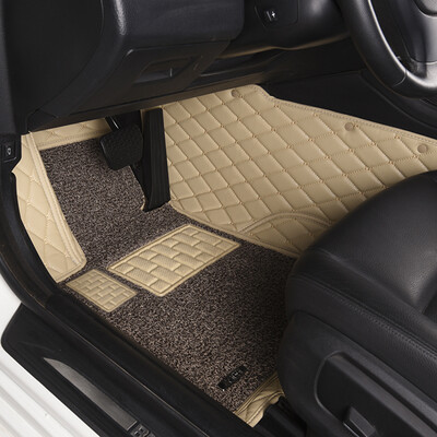 

O beautiful AYM all surrounded by wire ring car mats Volkswagen LaVida dedicated warm rice color