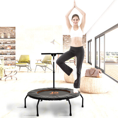 

trampoline with armrests home indoor trampoline adult gym commercial jumping trampoline exercise weight loss child