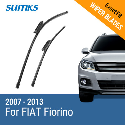 

SUMKS Wiper Blades for FIAT Fiorino 26"&19" Fit Bayonet Arms 2007 2008 2009 2010 2011 2012 2013