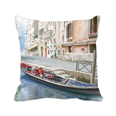 

Italy Venice Landmark National Pattern Square Throw Pillow Insert Cushion Cover Home Sofa Decor Gift