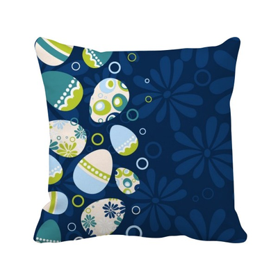 

Easter Religion Festival Egg Stripe Circle Square Throw Pillow Insert Cushion Cover Home Sofa Decor Gift
