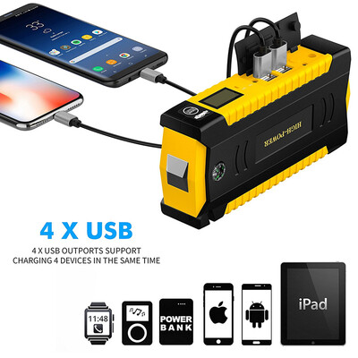 

HCOOL 20000mAh 600A Пиковый ток портативный автопереход для начинающих стартерное устройство Power Bank Многофункциональное зарядн