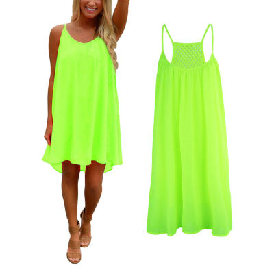 

CANIS@Sexy Women's Summer Casual Sleeveless Beach Dress Sundress Short Mini Dress