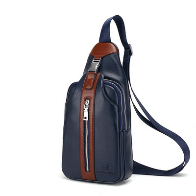 

Mens small travel bags leather mens Messenger bag single backpack British chest bag Messenger bag B-fdk5809
