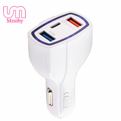 

Mzxtby Brand QC3.0 Port USB Car Charger Universal Delivery Type-C Mobile Phone Charger For Samsung Note 8/S8/S8+ For Huawei Mate10
