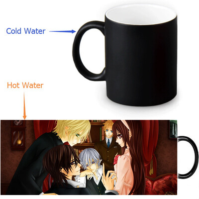 

Vampire Knight 350ml12oz Heat Reveal Mug Color Change Coffee Cup Sensitive Morphing Mugs Magic Mug Milk Tea Cups