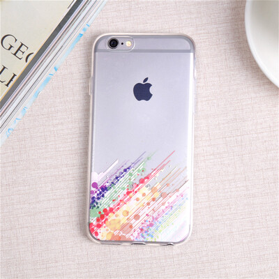 

Модные Разноцветные граффити Ясно Мягкие TPU чехлы для IPhone 6 6s 7 8 силиконовый Ультра-тонкая крышка чехол для iphone 5 5s se